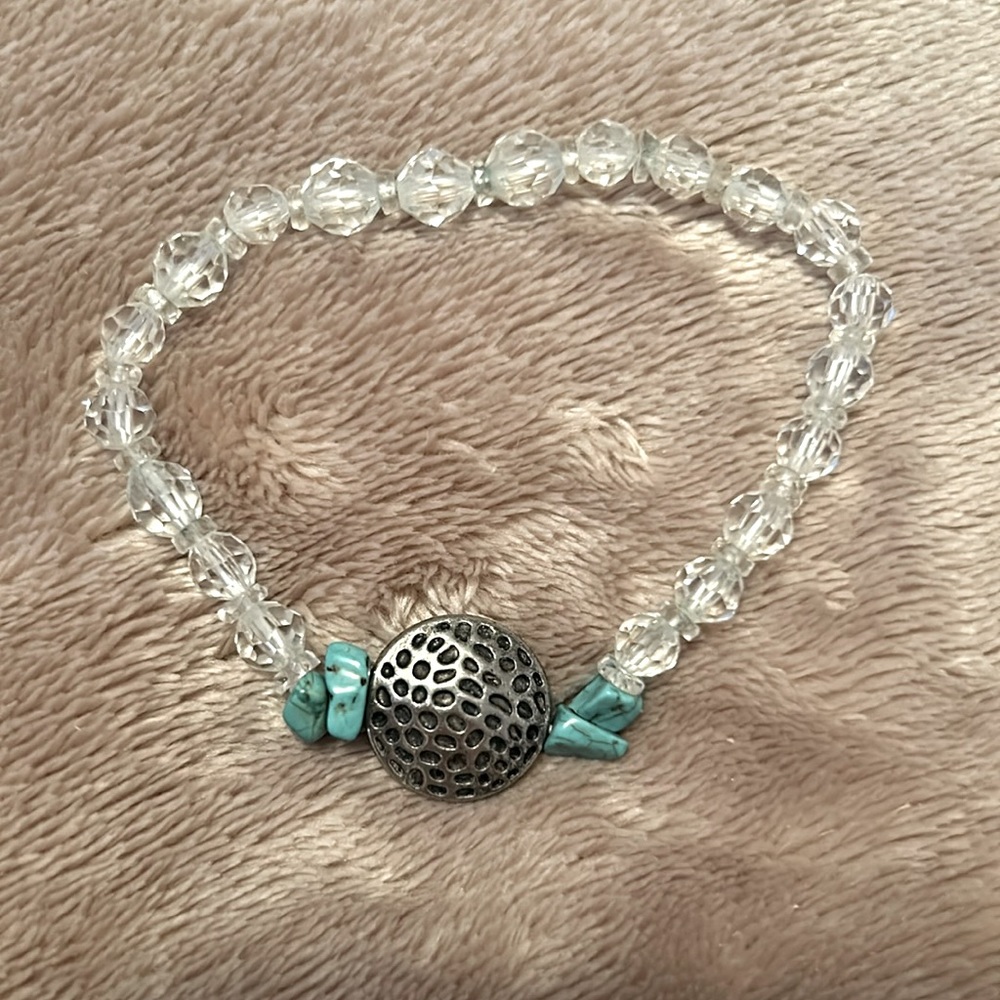 ⭐️Handmade women’s bracelet 🩵💚